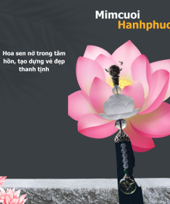 Dây treo xe ô tô phong thủy hoa sen Phật, chuỗi hạt nhiều may mắn - MCHP002