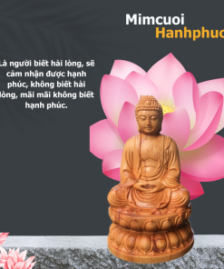 Tượng Phật A Di Đà khắc gỗ
