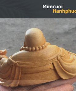 Phật Di Lặc cười hoan hỷ, chất liệu gỗ, trang trí bàn làm việc, phòng khách MCHP006 2 Phật Di Lặc cười hoan hỷ, chất liệu gỗ, trang trí bàn làm việc, phòng khách MCHP006