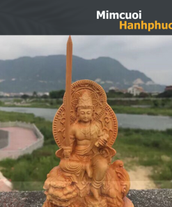 Tượng Phổ Hiền Bồ Tát ngồi voi gỗ thủ công