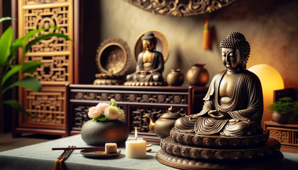 Tượng Phật A Di Đà bằng đồng và ý nghĩa thờ cúng tại gia 1 Tượng Phật A Di Đà bằng đồng và ý nghĩa thờ cúng tại gia